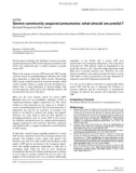 Báo cáo y học: Severe community acquired pneumonia: what should we predict