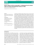 Báo cáo khoa học: Dmrt1 genes at the crossroads: a widespread and central class of sexual development factors in ﬁsh