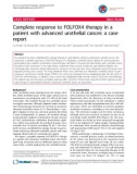 báo cáo khoa học: Complete response to FOLFOX4 therapy in a patient with advanced urothelial cancer: a case report