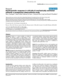 Báo cáo khoa học: Erythropoietin response in critically ill mechanically ventilated patients: a prospective observational study