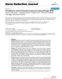 báo cáo khoa học: A qualitative study of overdose responses among Chicago IDUs