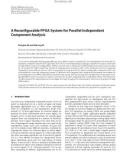 Báo cáo hóa học: A Reconﬁgurable FPGA System for Parallel Independent Component Analysis