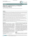 Báo cáo y học: Objective cough frequency in Idiopathic Pulmonary Fibrosis