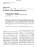 Báo cáo hóa học: Research Article Employing Coordinated Transmit and Receive Beamforming in Clustering Double-Directional Radio Channel