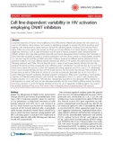 Báo cáo y học: Cell line-dependent variability in HIV activation employing DNMT inhibitors