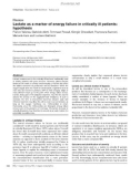 Báo cáo khoa học: Lactate as a marker of energy failure in critically ill patients: hypothes