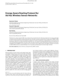 Báo cáo hóa học: Energy-Aware Routing Protocol for Ad Hoc Wireless Sensor Networks