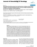 báo cáo khoa học: Phenylhexyl isothiocyanate has dual function as histone deacetylase inhibitor and hypomethylating agent and can inhibit myeloma cell growth by targeting critical pathways