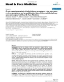 báo cáo khoa học: A retrospective analysis of submissions, acceptance rate, open peer review operations, and prepublication bias of the multidisciplinary open access journal Head & Face Medicine