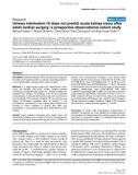 Báo cáo y học: Urinary interleukin-18 does not predict acute kidney injury after adult cardiac surgery: a prospective observational cohort study