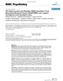 Báo cáo y học: The South London and Maudsley NHS Foundation Trust Biomedical Research Centre (SLAM BRC) case register: development and descriptive data