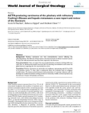 Báo cáo khoa học: ACTH-producing carcinoma of the pituitary with refractory Cushing's Disease and hepatic metastases: a case report and review of the literature