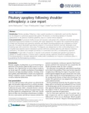 Báo cáo y học: Pituitary apoplexy following shoulder arthroplasty: a case report