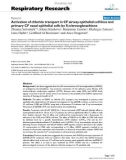 Báo cáo y học: Activation of chloride transport in CF airway epithelial cell lines and primary CF nasal epithelial cells by S-nitrosoglutathione