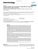 Báo cáo y học: Analysis of HIV-1 Vpr determinants responsible for cell growth arrest in Saccharomyces cerevisiae