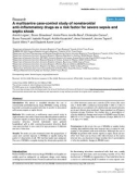 Báo cáo y học: A multicentre case-control study of nonsteroidal anti-inflammatory drugs as a risk factor for severe sepsis and septic shock