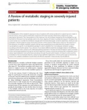 Báo cáo y học: A Review of metabolic staging in severely injured patients