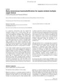 Báo cáo y học: Early venovenous haemodiafiltration for sepsis-related multiple organ failure