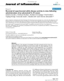 Báo cáo y học: Early Reversal of experimental colitis disease activity in mice following administration of an adenoviral IL-10 vector