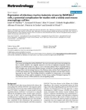 Báo cáo y học: Expression of infectious murine leukemia viruses by RAW264.7 cells, a potential complication for studies with a widely used mouse macrophage cell line