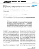 Báo cáo y học: Heterogeneity in multistage carcinogenesis and mixture modeling