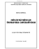 Luận văn Thạc sĩ Kinh tế: Chiến lược phát triển du lịch tỉnh Preah Vihear – Campuchia đến năm 2015