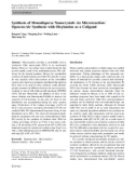 Báo cáo hóa học: Synthesis of Monodisperse Nanocrystals via Microreaction: Open-to-Air Synthesis with Oleylamine as a Coligand