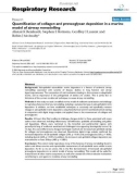 Báo cáo y học: Quantification of collagen and proteoglycan deposition in a murine model of airway remodelling