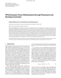 Báo cáo hóa học: FPGA Dynamic Power Minimization through Placement and Routing Constraints