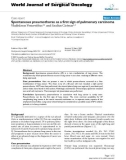 Báo cáo khoa học: Spontaneous pneumothorax as a first sign of pulmonary carcinoma