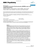 Báo cáo y học: The Bipolar Interactive Psychoeducation (BIPED) study: trial design and protocol