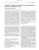 Báo cáo khoa học: Perturbation of folding and reassociation of lactate dehydrogenase by proline and trimethylamine oxide