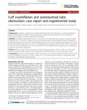 Báo cáo y học: Cuff overinflation and endotracheal tube obstruction: case report and experimental study