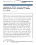 Báo cáo hóa học: Cultivation of GMO in Germany: support of monitoring and coexistence issues by WebGIS technology