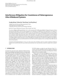 Báo cáo hóa học: Interference Mitigation for Coexistence of Heterogeneous Ultra-Wideband Systems