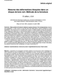 Báo cáo lâm nghiệp: Mesures des déformations bloquées dans un disque de bois vert. Méthode de la fermeture