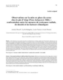 Báo cáo khoa học: Observations sur la mise en place du cerne chez le pin d'Alep (Pinus halepensis Mill.) : confrontation entre les mesures de croissance radiale, de densité et les facteurs climatiques