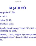 BÀI GIẢNG MẠCH SỐ - BÀI 1