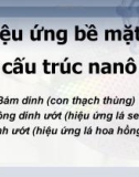 Hiệu ứng bề mặt - cấu trúc nanô