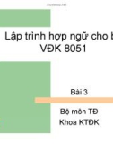 Lập trình hợp ngữ cho bộ VĐK 8051