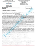 Đề thi thử lần 1 chuẩn bị cho kì thi THPT quốc gia có đáp án môn: Tiếng Anh - Trường THPT chuyên Đông Hà (Mã đề số 209)