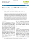 Preliminary accident analysis of Flexblue® underwater reactor