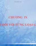 Bài giảng Chương 9: Vệ sinh đối với từng loại gia súc