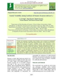 Genetic variability among landraces of sesame (Sesamum indicum L.)