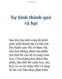 Sự hình thành quả và hạt