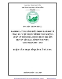 Luận văn Thạc sĩ Quản lý đất đai: Đánh giá tình hình biến động đất đai và công tác cập nhật chỉnh lý biến động, quản lý hồ sơ địa chính trên địa bàn huyện Yên Lạc, tỉnh Vĩnh Phúc giai đoạn 2015-2018