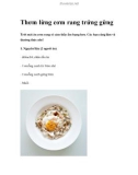 Thơm lừng cơm rang trứng gừng