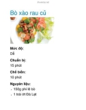 Bò xào rau củ