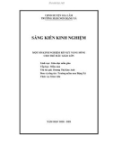 Sáng kiến kinh nghiệm Mầm non: Một số kinh nghiệm rèn kỹ năng sống cho trẻ mẫu giáo lớn