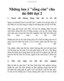 Những lưu ý sống còn cho thi ĐH đợt 2